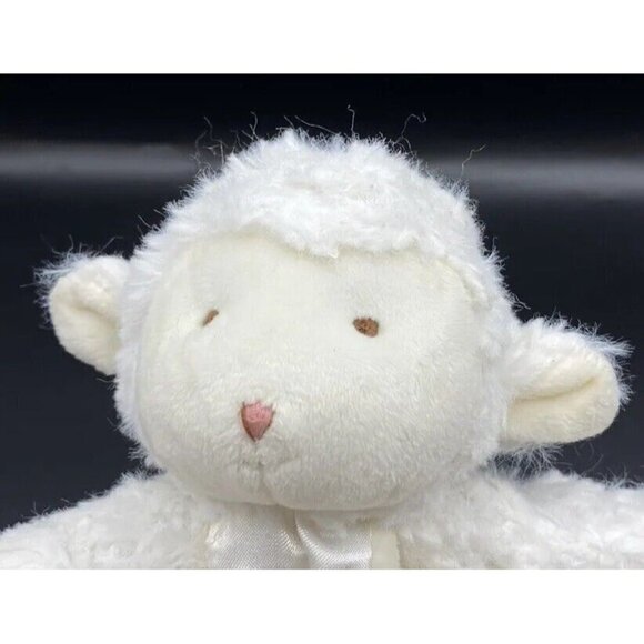 Bunnies by the Bay White Cream Bunny Rabbit Lovey Wrist Pacifier Rattle Holder - Picture 6 of 11